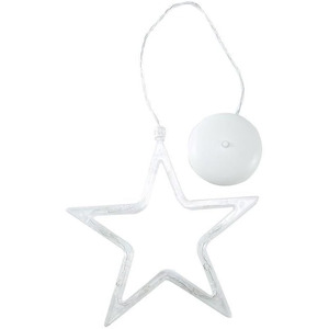 Lampada a batteria con ventosa, luce bianca calda, design a forma di stella, ideale per decorazione e illuminazione degli ambienti. - Product Image 1