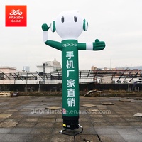 360 publicidad exterior personalizada da la bienvenida a la publicidad bailarina de aire inflable personalizado vivo Oppo Robot bailarín de aire de dibujos animados