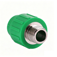 Raccord direct fileté mâle PPR en gros d'usine, adaptateur mâle PPR, raccord de plomberie pour système de conduite d'eau