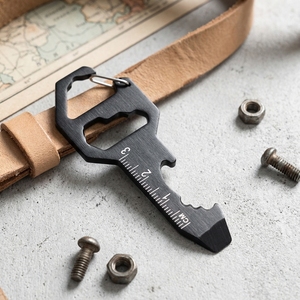 Ouvre-bouteille multifonctionnel en acier inoxydable pour l'extérieur, clé hexagonale, tournevis, mini-outil, porte-clés, ouvre-bouteille - Product Image 2