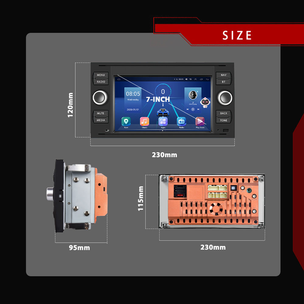 Autoradio Android 13 Per Ford Focus 2012-2018 | 9.7 Pollici Con Wireless Carplay E Telecamera Posteriore - Foto 2