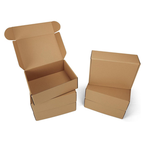 Boîtes d'expédition 12x9x4 pouces, boîtes <span class=keywords><strong>à</strong></span> rabat brun avec fermeture <span class=keywords><strong>à</strong></span> languette pour l'emballage, boîtes cadeaux en carton moyen pour petites entreprises - Product Image 1