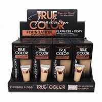 Fond de Teint Passion Rose True Color Luminous Glow Couvrance Moyenne à Forte Légère et Naturelle Éclat Professionnel