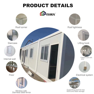 Mới kết cấu thép nhà xây dựng phẳng-gói container nhà văn phòng xây dựng với spliced thiết kế của bán - Product Image 3