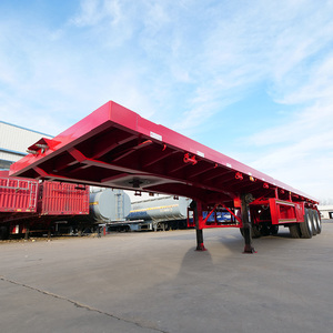 Günstiger <span class=keywords><strong>Preis</strong></span> Landwirtschaftlicher Holztransport Chengda 3-Achs 10-Tonnen 20-Tonnen Flachbett-Sattelauflieger - Product Image 4