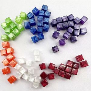 8mm Colorful Square <b>Acrylic</b> Dice <b>Blocks</b> Craft Beads for Board Games DIY Jewelry Making - Product Image 2