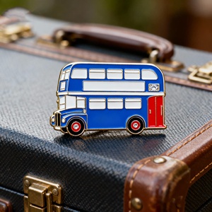Tùy chỉnh đôi Decker xe buýt men Pin | London du lịch thành phố Kim Loại Nhà sản xuất huy hiệu - Product Image 2