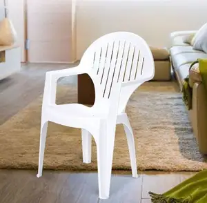 Chinesische Fabrik Schlussverkaufsschlager Outdoor Kunststoff hoher Rücken Restaurant Esszimmerstühle weißer Kunststoff-Stuhl