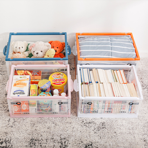 plastic foldable storage boxes & bins box with lid