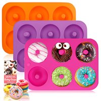 DIY Schokoladen form Kuchen Cupcake Seife Fondant form Dekorations werkzeuge 3D Backblech Hitze beständiges Silikon 6 Hohlraum Donut form