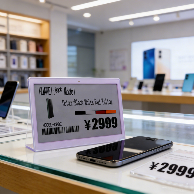 Colourful-Tech 7.5 Inch Electronic Shelf Digital Price Tag Supermarket Electronic Price Tag E Ink Display