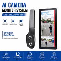 Système de surveillance de caméra CMS à écran partagé avec télécommande, avertissement IA BSD, UN ECE R46 1080P AHD pour camions, bus, fourgons et véhicules