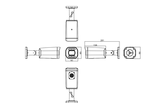 3MP POE 5X室内/室外子弹摄像机IP66防水真彩色夜视金色光暖光麦克风新设计 - Product Image 6