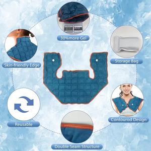 FarmaSino nouvel ensemble de combinaison pour le soulagement de la migraine chapeau de mal de tête réutilisable masque de glace <span class=keywords><strong>Gel</strong></span> compresse froide enveloppement de tête et bonnet de cou - Product Image 6