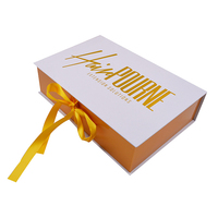 Boîte à chaussures pliable de luxe personnalisable feuille d'or estampillée papier kraft rabat magnétique conception ouverte Logo vêtements casquette emballage cadeau