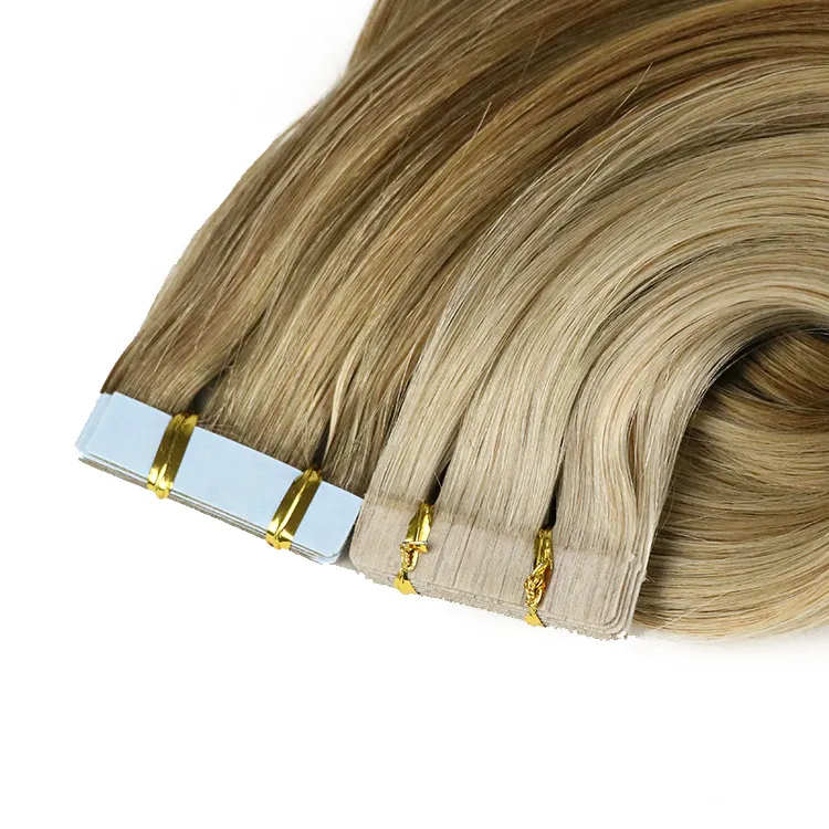 रूसी में छिपा टेप रेमी मानव बाल में अदृश्य टेप बाल एक्सटेंशन इंजेक्शन पु सामग्री