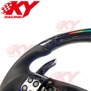 พวงมาลัยรถยนต์สไตล์สปอร์ตคาร์บอนไฟเบอร์ LED แบบกำหนดเองสำหรับ VW MK5 Golf 5 GTI 2008 สำหรับ Volkswagen MK8 MK7 MK6 Polo Jetta - Product Image 2
