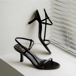 Fashion High Heels Shoes for Women Sexy Lace-Up High Heels Line Buckle Sandals for Women Lace-Up - Product Image 3