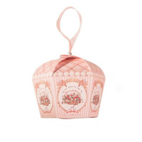 Carpeta Portátil de Estilo Europeo, Creativa y Reciclable, con Impresión Desvanecedora, para Regalos de Boda, Construcción en Cartón