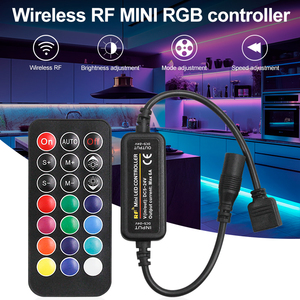 Không dây RF mini <span class=keywords><strong>RGB</strong></span> điều khiển từ xa 4-kênh 30m phạm vi 144W max tải điều chỉnh độ sáng dễ dàng hệ thống dây điện kích thước nhỏ trong nhà - Product Image 3