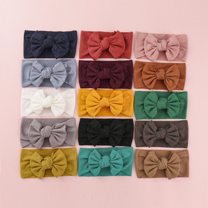 Serre-têtes tricotés à nœud papillon 2026 : Accessoires créatifs en tissu pour cheveux d'enfants et bébés – Vente Flash ! - Product Image 3