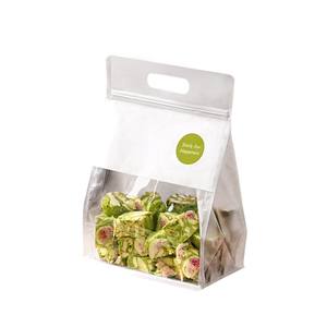 ถุงผ้า ถุงของขวัญเทศกาล ถุงบรรจุภัณฑ์ใสแบบฝ้า ขนมขบเคี้ยว คุกกี้ ถุงพลาสติก ถุงซีลปิดเองได้พร้อมหูหิ้ว - Product Image 1