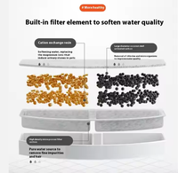 Fontaine à eau intelligente pour animaux de compagnie écologique alimentée par batterie en céramique-Distributeur d'eau automatique pour chats et chiens à circulation solide