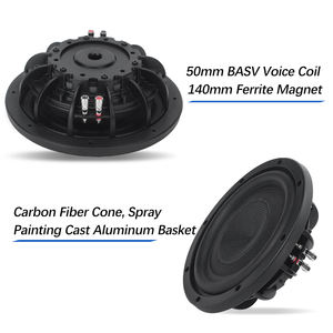 Haut-parleur de basses 10 12 pouces Haut-parleur de subwoofer mince à double bobine vocale 600W pour voiture - Product Image 3