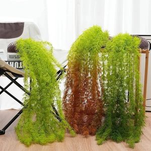 Pianta artificiale <span class=keywords><strong>albero</strong></span> di pino foglie di pino <span class=keywords><strong>vite</strong></span> sala interna finestra festa parete di casa fiori appesi decorazione ghirlanda - Product Image 6