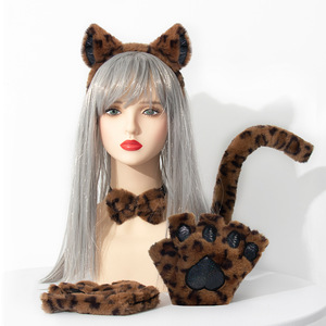 JUNVOY Novedad Transfronteriza: Set de Accesorios de Disfraz de Gato Hecho a Mano Estilo Japonés (Tela) para Cosplay y Convenciones de Anime - Product Image 2