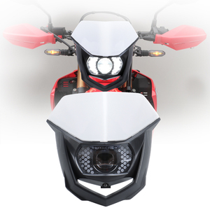 Accesorios para motocicleta Dirt <span class=keywords><strong>Bike</strong></span>, Kit de faros LED delanteros con máscara, faros LED universales para KTM, <span class=keywords><strong>Husqvarna</strong></span>, GasGas Enduro - Product Image 1
