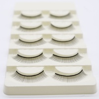 OEM vente en gros 5 paires de longs 8mm kit de formation d'extension de faux cils synthétiques pour les boîtes de pratique de salon de beauté incluses
