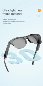 F06 Smart Eye Glasses TWS Earbuds Touch <b>Control</b> Bone Conduction Headphones HIFI Smart Sunglasses Audio Glasses - Product Image 6