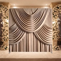 Support de toile de fond pour photomaton double face personnalisé en tube d'aluminium, vente directe usine, pour décoration de fête et de vacances