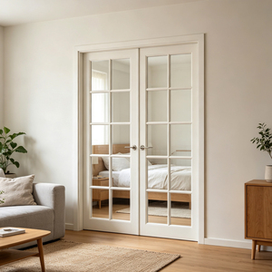 <span class=keywords><strong>Porta</strong></span> a Battente in Alluminio e Vetro con Griglia, Anti-Pizzicamento, Chiusura Ammortizzata, Antipolvere, Facile da Pulire, Direttamente dalla Fabbrica, per Ingresso di Casa - Product Image 2