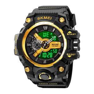 Nouvelle Montre de Sport <span class=keywords><strong>G</strong></span> Analogique et Digitale à Succès pour Hommes, Étanche, Lumineuse, avec Alarme et Chronomètre, Noir Élégant et Résistante aux Chocs - Product Image 2