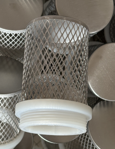 Filtro de rosca NPT macho de 3/4 \ "con ABS de grado alimenticio SUS 304 Malla de acero inoxidable Núcleo de nailon Agujero cuadrado para aplicaciones alimentarias - Product Image 2