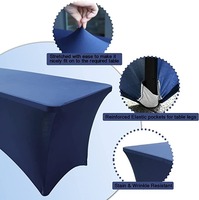Housse de table personnalisée imprimée 4 pieds 6 pieds 8 pieds Nappe personnalisée de haute qualité avec impression colorée