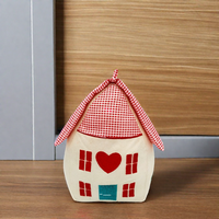 Nouveau design pain d'épice maison noël butées de porte sac de sable en peluche bouchon de porte pour la décoration de la maison