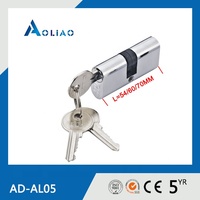 Cerradura de puerta de cilindro de acero inoxidable estándar 2025, venta al por mayor, cerradura de puerta corredera para el hogar con 3 Llaves