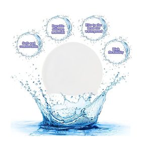 Cuffia da Nuoto in Silicone Impermeabile Stampata per Adulti Uomini Donne, Copre le Orecchie e Adatta <span class=keywords><strong>a</strong></span> Capelli Lunghi/Corti - Product Image 4