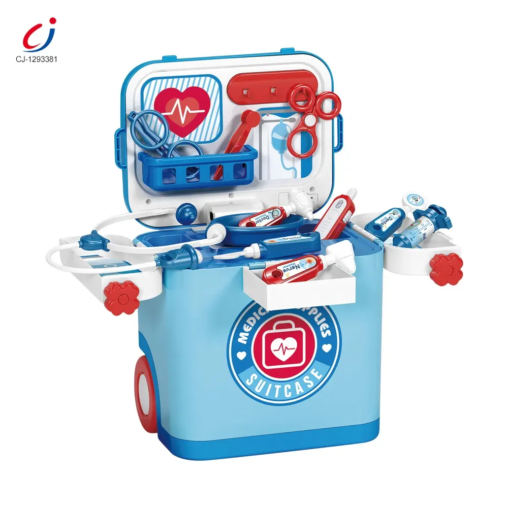 Hot sale simulation plastic doctor preschool role play set toy medical kits