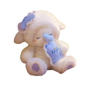 Peluche Pecorella Simulata Carina, Giocattolo Imbottito in Cotone PP, 31-50cm, Cuscino per Dormire per Bambine, Regalo di Compleanno, Vendita all'Ingrosso - Product Image 5