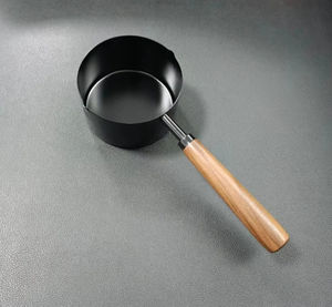 Juego de tazas y cucharas medidoras de 4 piezas de oro rosa de nogal Premium, herramientas para hornear aptas para lavavajillas de acero inoxidable para uso moderno en la cocina - Product Image 2