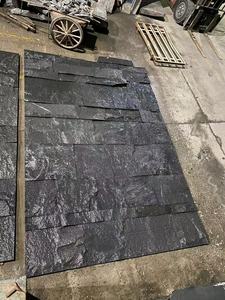 หินแกรนิต G654สีเทาเข้มหินธรรมชาติแบบแยกส่วนพื้นผิวเห็ดดีไซน์ทันสมัยสำหรับผนังภายนอกกระเบื้องผนังที่มีขนาดตัดเป็นแผ่น - Product Image 3