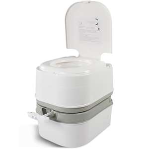 Accessoires pour <span class=keywords><strong>caravane</strong></span>, siège de toilette portable pliable manuel de 20 L, gris, pour camping-car, bateau, remorque, salle de bain, camping-car - Product Image 4