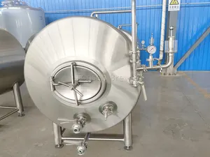 Acciaio inossidabile 500L 1000L 2000L che serve serbatoio brite orizzontale serbatoi di stoccaggio BBT serbatoio di birra brillante