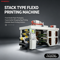 Imprimante flexographique automatique 4 couleurs 150 m/min pour applications sur tissus non tissés, sacs en plastique/papier et applications d'impression sur papier