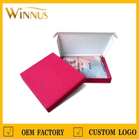 Petite boîte d'expédition en carton ondulé de couleur unie, logo personnalisé, boîte pliable pour vêtements d'enfants, montres, cosmétiques, petits cadeaux, emballage