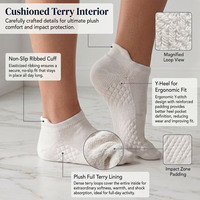 Chaussettes antidérapantes personnalisées avec logo, respirantes, invisibles, pour le yoga, le pilates, la remise en forme, l'entraînement, OEM ODM en gros